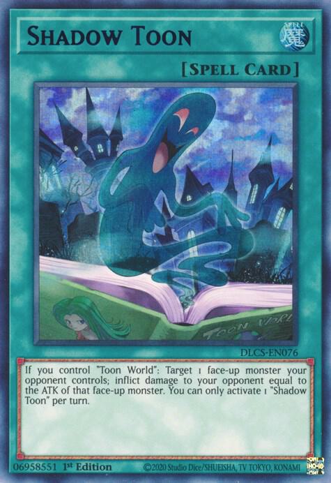 Shadow Toon (Blue) DLCS-EN076 card from Dragons of Legend: The Complete Series