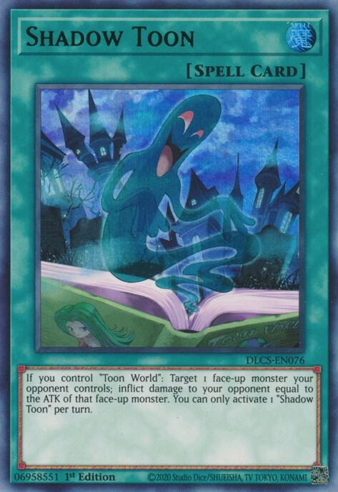 Shadow Toon (Green) DLCS-EN076 card from Dragons of Legend: The Complete Series