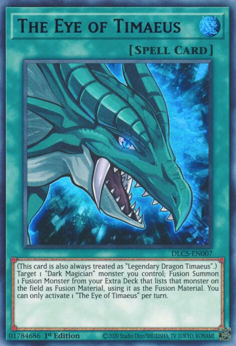 The Eye of Timaeus (Purple) DLCS-EN007 card from Dragons of Legend: The Complete Series