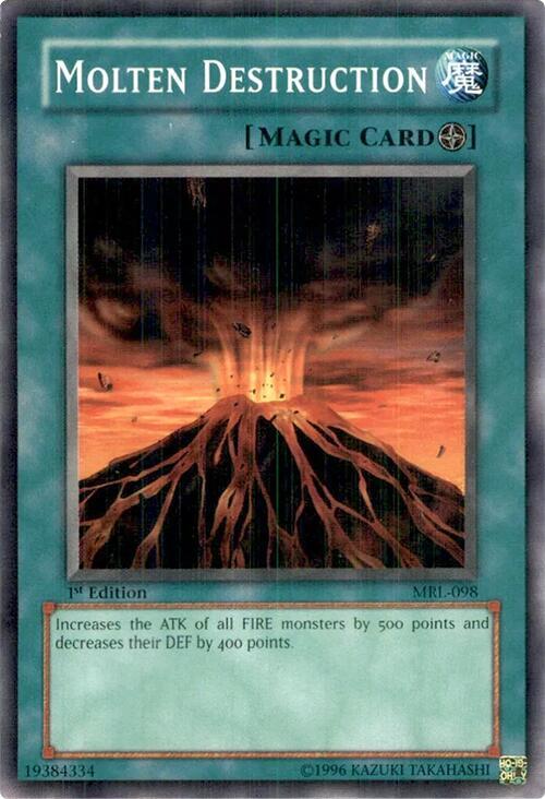 Molten Destruction MRL-098 card from Magic Ruler