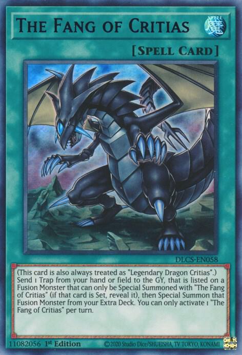 The Fang of Critias (Purple) DLCS-EN058 card from Dragons of Legend: The Complete Series