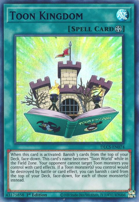 Toon Kingdom (Blue) DLCS-EN074 card from Dragons of Legend: The Complete Series