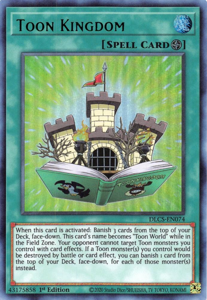 Toon Kingdom (Green) DLCS-EN074 card from Dragons of Legend: The Complete Series