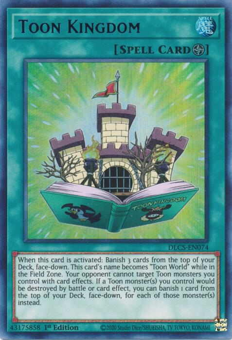 Toon Kingdom (Purple) DLCS-EN074 card from Dragons of Legend: The Complete Series
