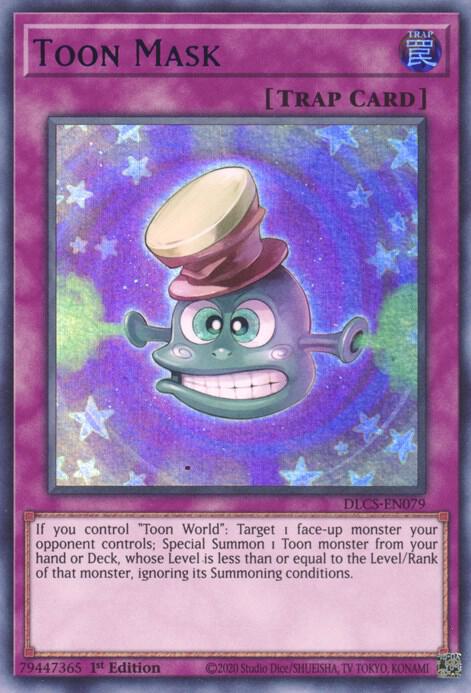 Toon Mask (Blue) DLCS-EN079 card from Dragons of Legend: The Complete Series