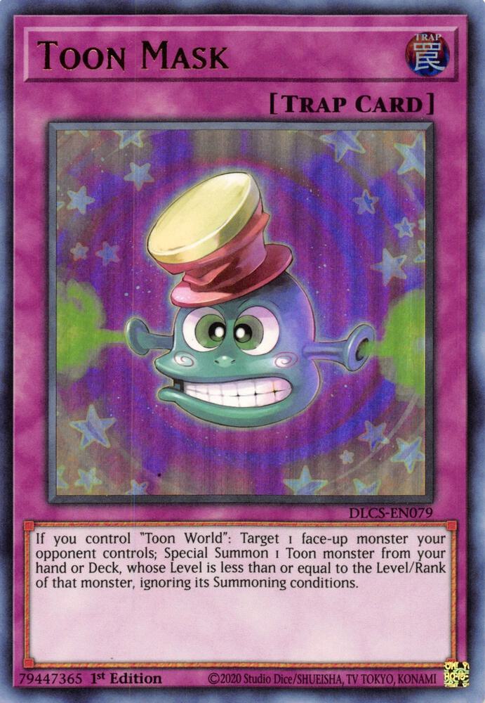 Toon Mask (Green) DLCS-EN079 card from Dragons of Legend: The Complete Series