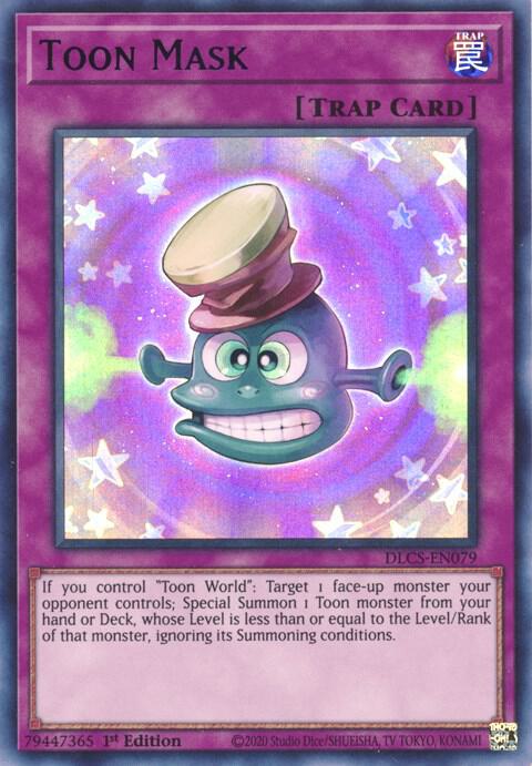 Toon Mask (Purple) DLCS-EN079 card from Dragons of Legend: The Complete Series
