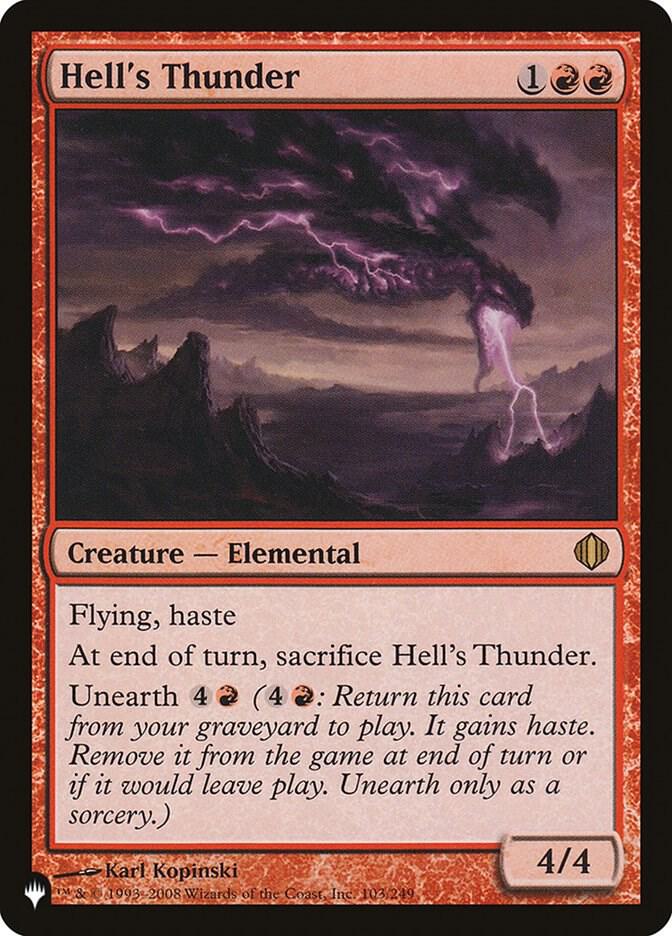 Hell's Thunder 103/249 card from The List Reprints