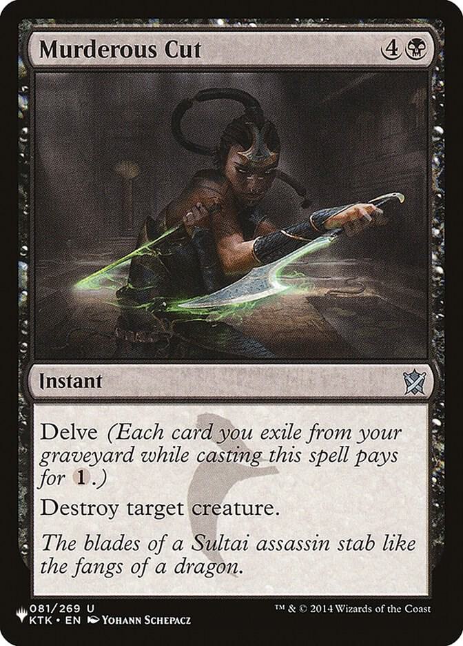 Murderous Cut 081/269 card from The List Reprints