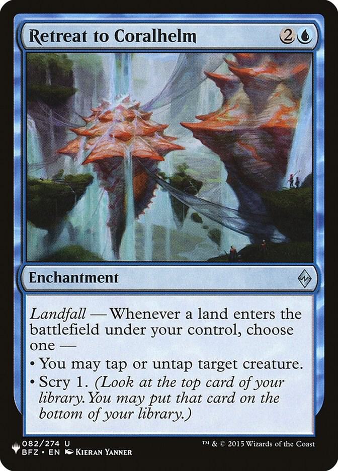 Retreat to Coralhelm 082/274 card from The List Reprints