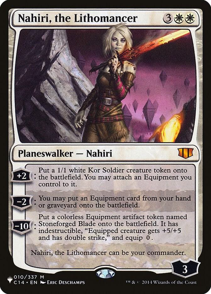 Nahiri, the Lithomancer 010/337 card from The List Reprints