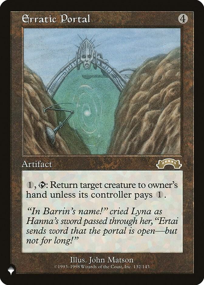 Erratic Portal 132/143 card from The List Reprints