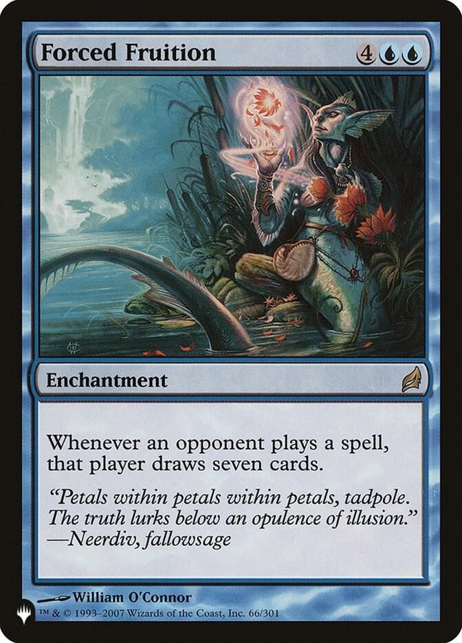 Forced Fruition 66/301 card from The List Reprints