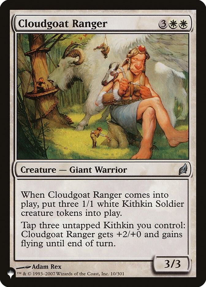 Cloudgoat Ranger 10/301 card from The List Reprints