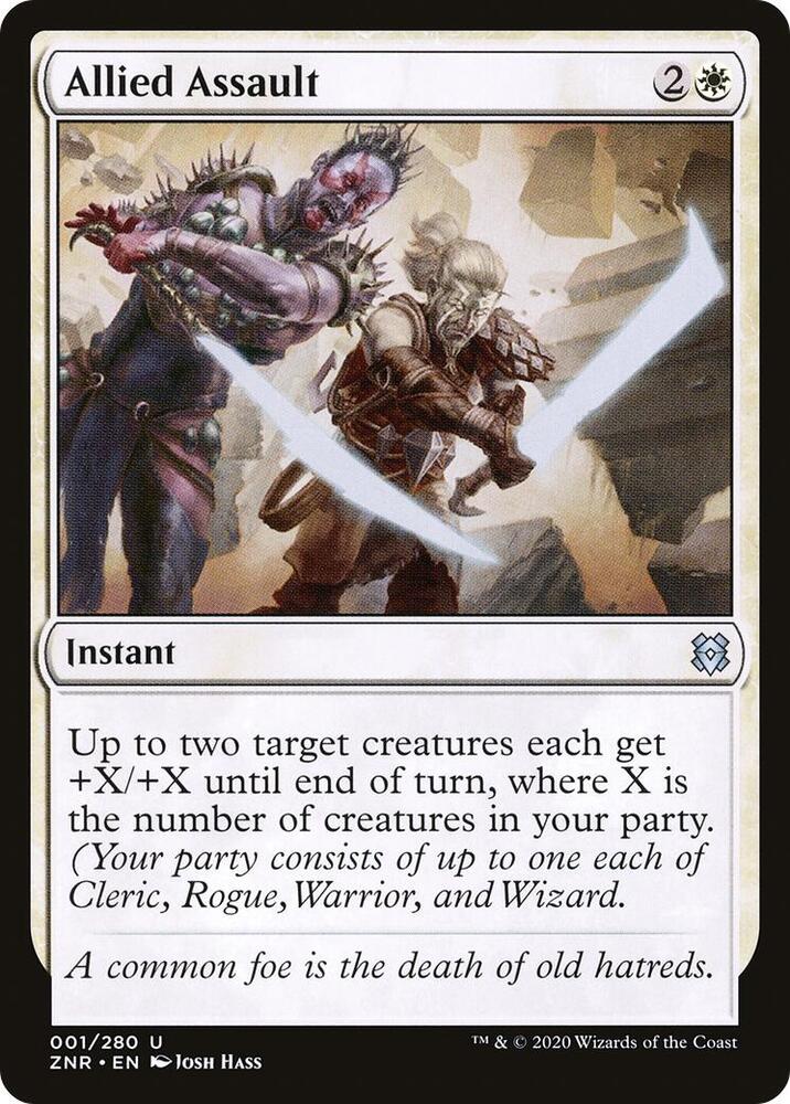Allied Assault 1 card from Zendikar Rising