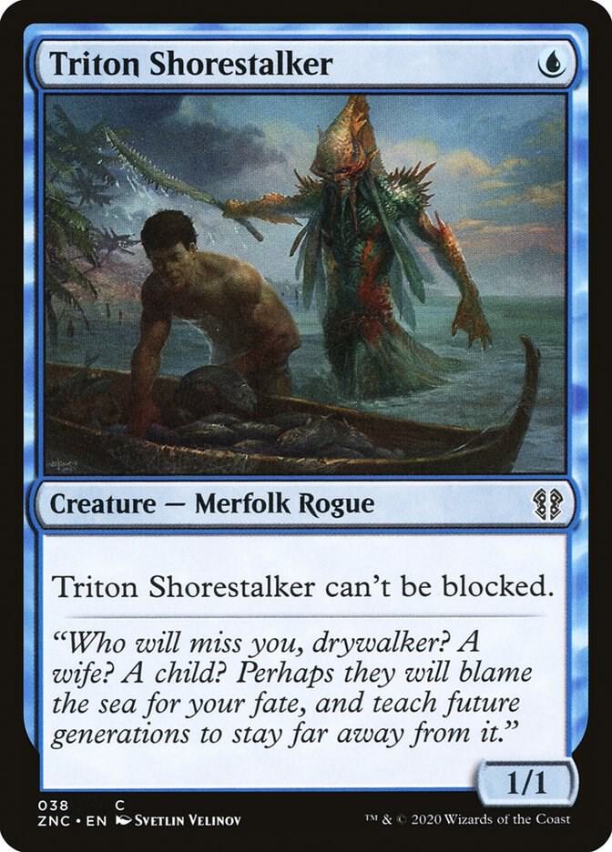 Triton Shorestalker 38 card from Commander: Zendikar Rising