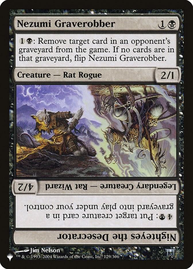 Nezumi Graverobber // Nighteyes the Desecrator 129/306 card from The List Reprints
