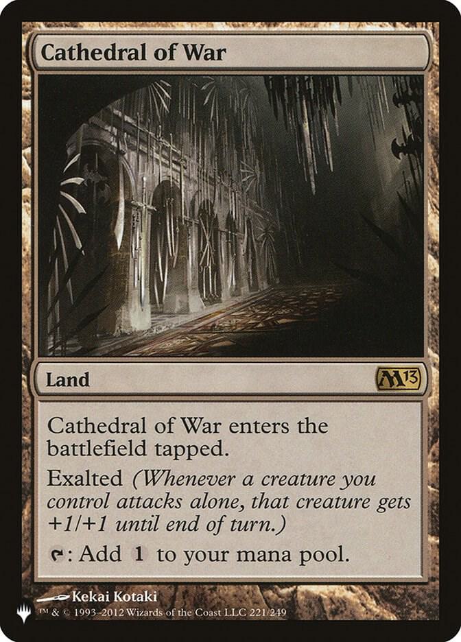Cathedral of War 221/249 card from The List Reprints