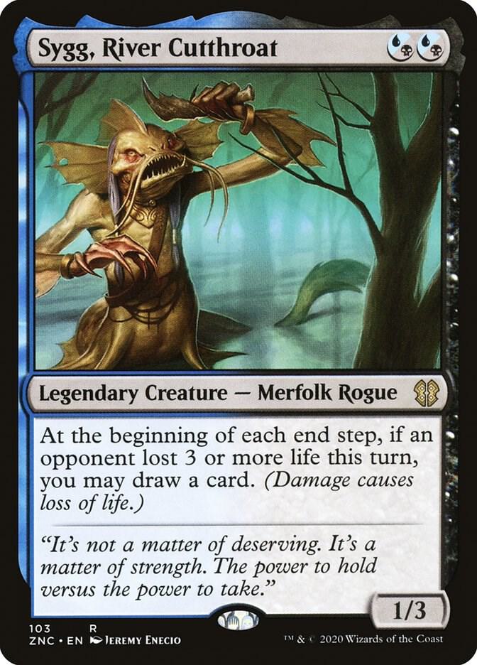 Sygg, River Cutthroat 103 card from Commander: Zendikar Rising
