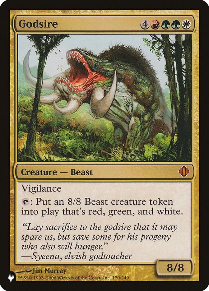 Godsire 170/249 card from The List Reprints