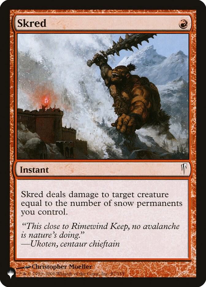 Skred 97/155 card from The List Reprints