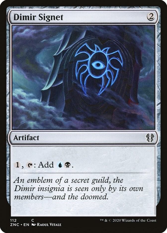 Dimir Signet 112 card from Commander: Zendikar Rising