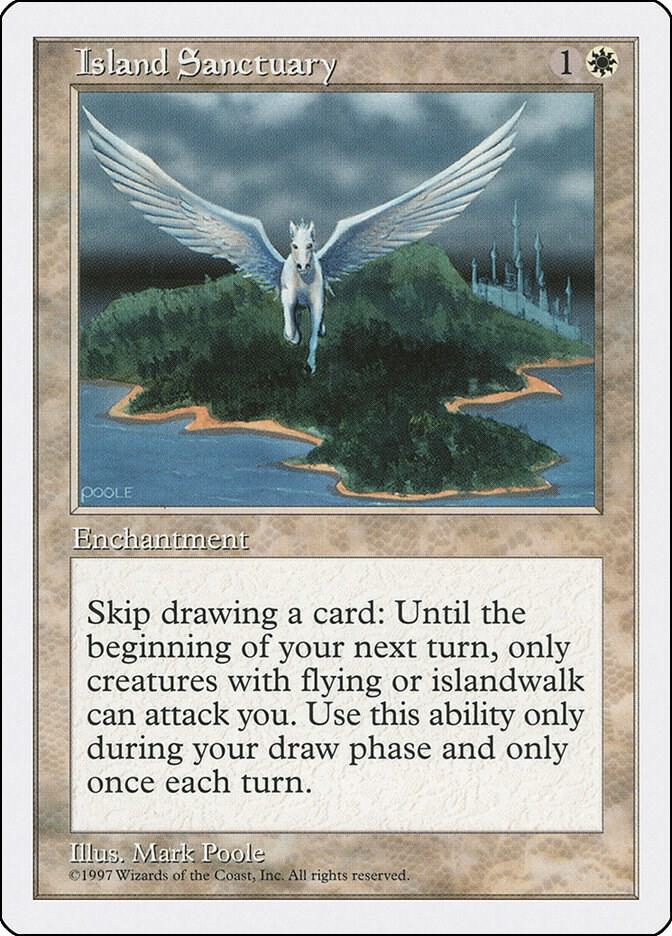 Island Sanctuary card from Fifth Edition