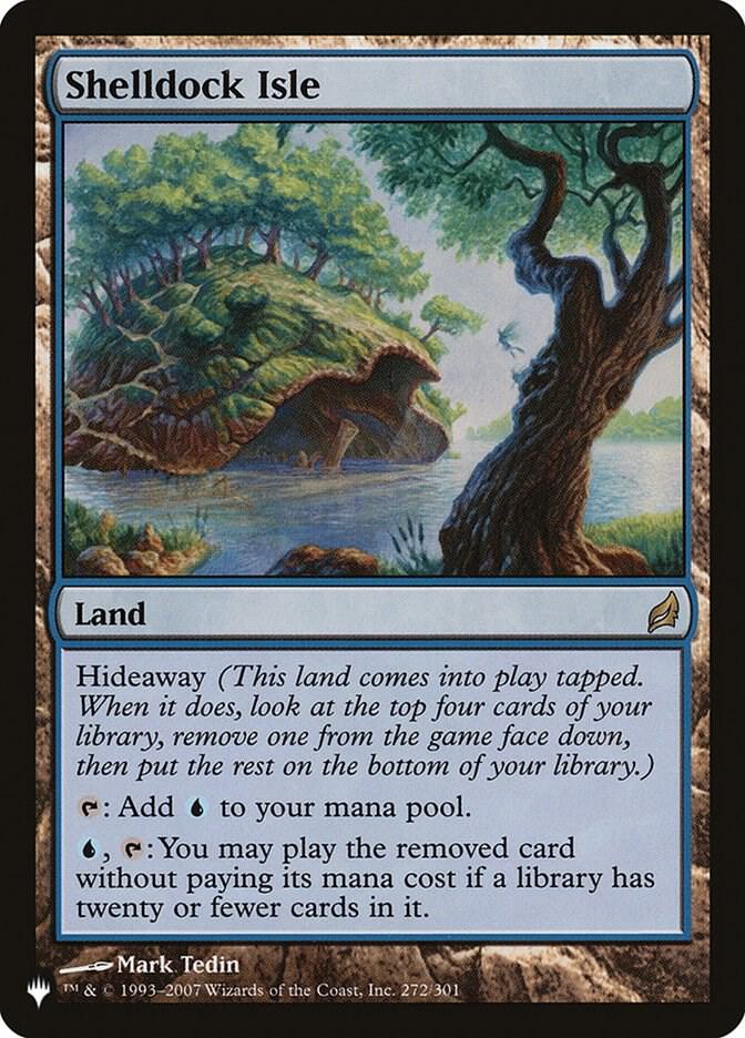 Shelldock Isle 272/301 card from The List Reprints