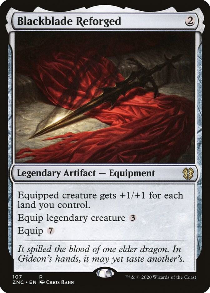 Blackblade Reforged 107 card from Commander: Zendikar Rising