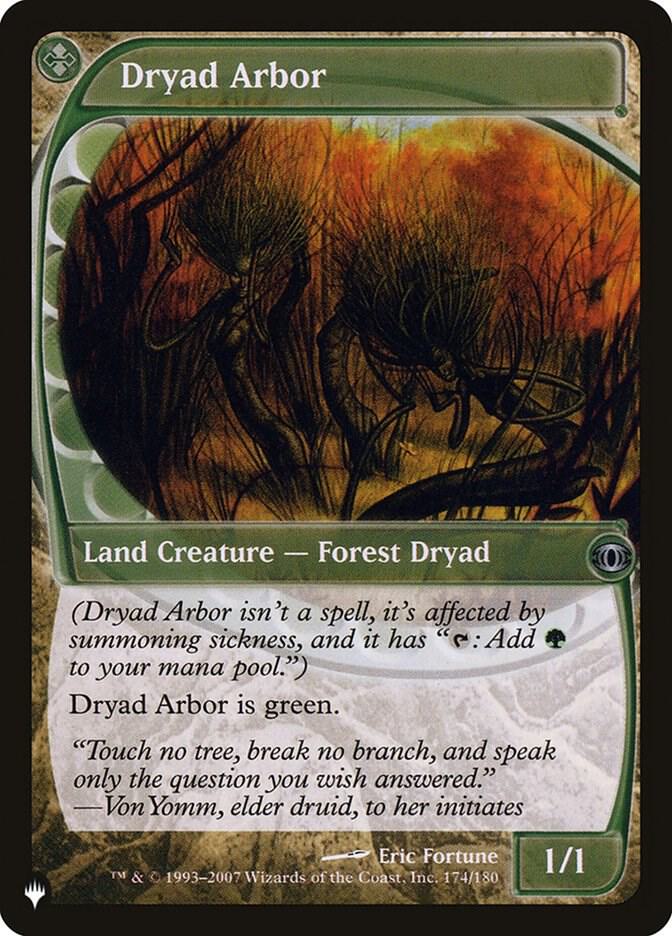 Dryad Arbor 174/180 card from The List Reprints