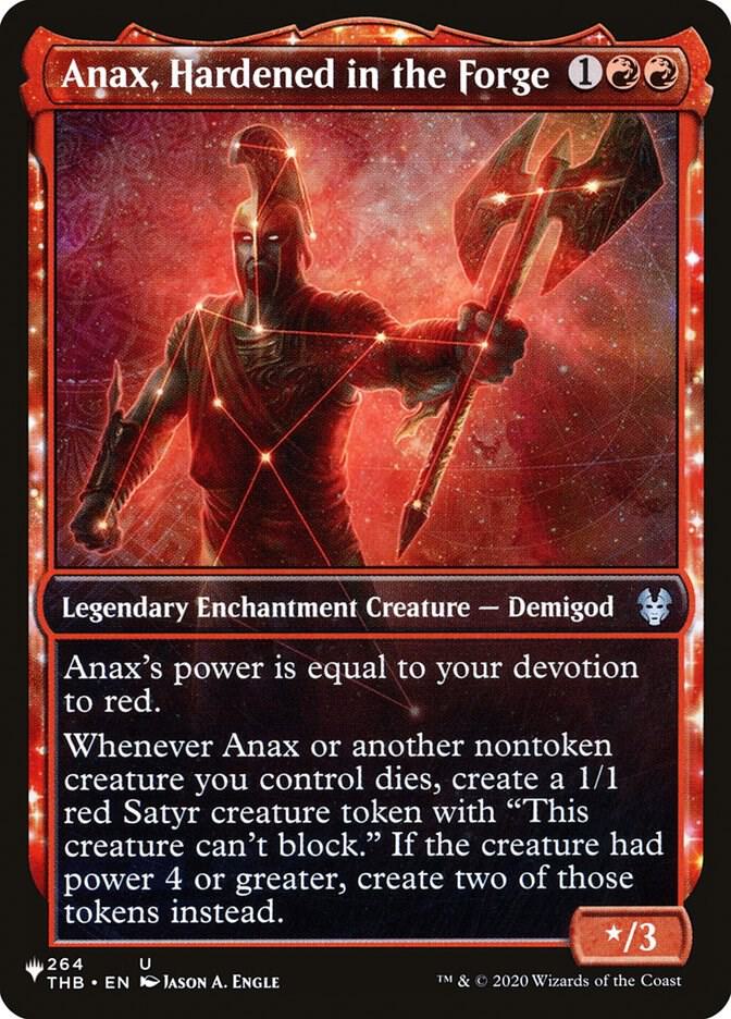 Anax, Hardened in the Forge (Showcase) 264/254 card from The List Reprints