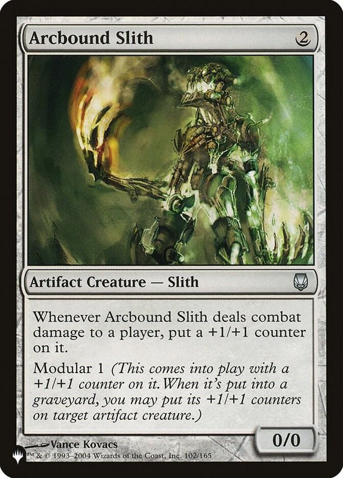 Arcbound Slith 102/165 card from The List Reprints