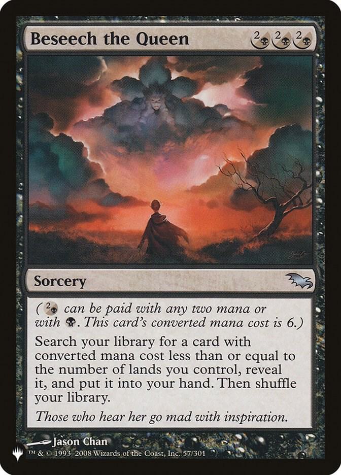 Beseech the Queen 57/301 card from The List Reprints