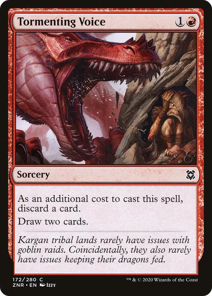 Tormenting Voice 172 card from Zendikar Rising