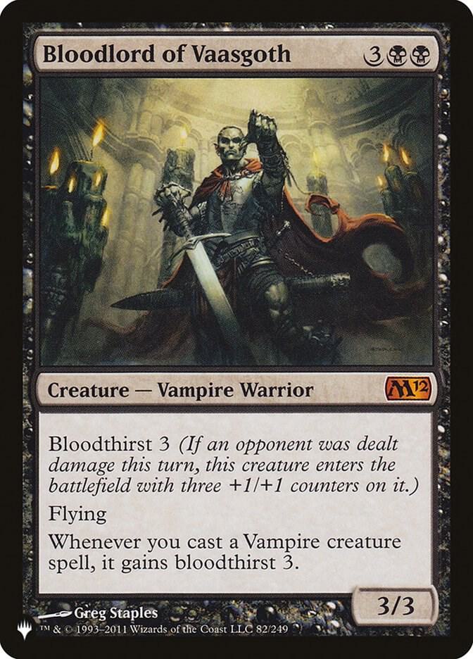Bloodlord of Vaasgoth 82/249 card from The List Reprints