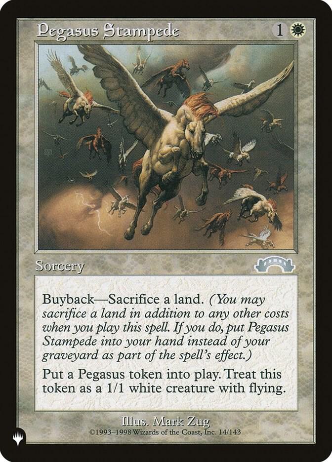 Pegasus Stampede 14/143 card from The List Reprints