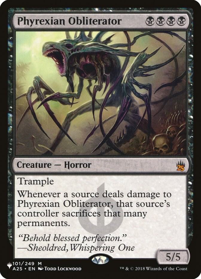 Phyrexian Obliterator 101/249 card from The List Reprints