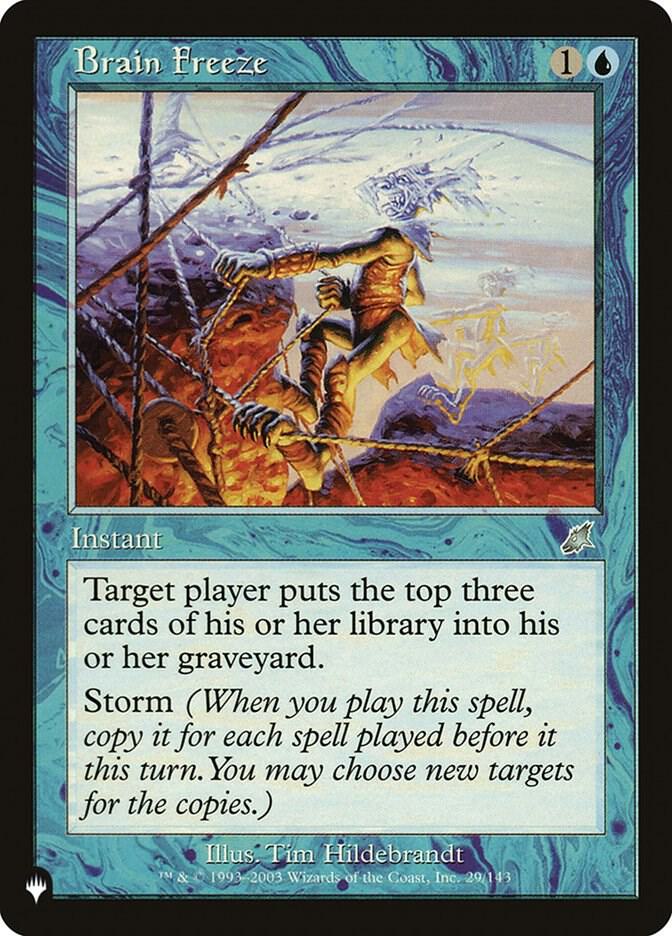 Brain Freeze 29/143 card from The List Reprints