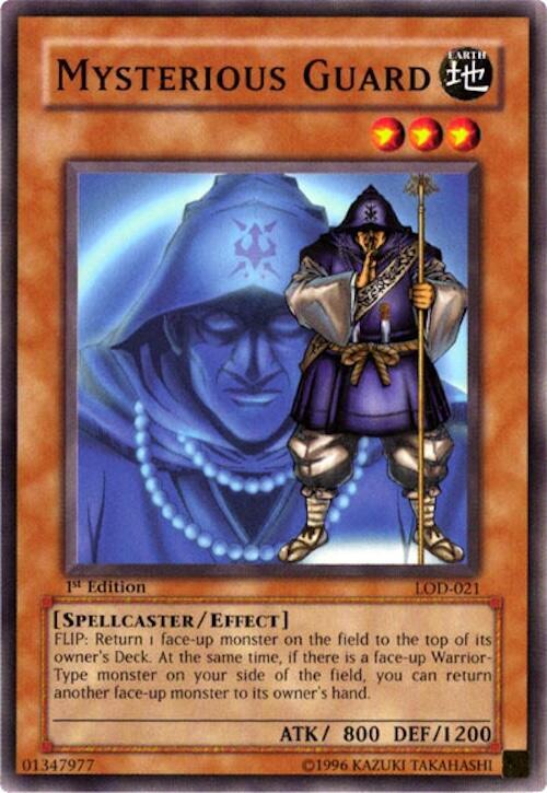 Mysterious Guard LOD-021 card from Legacy of Darkness