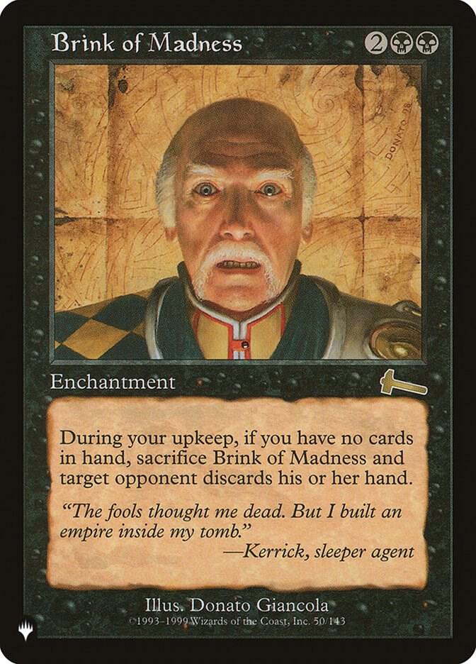Brink of Madness 50/143 card from The List Reprints