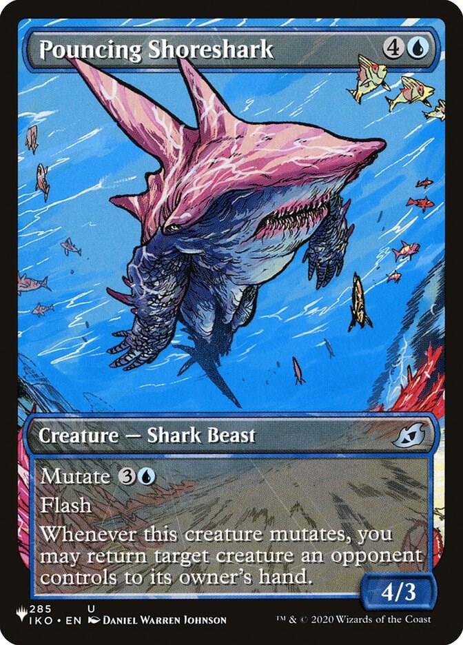 Pouncing Shoreshark (Showcase) 285/274 card from The List Reprints