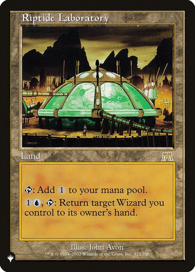 Riptide Laboratory 322/350 card from The List Reprints