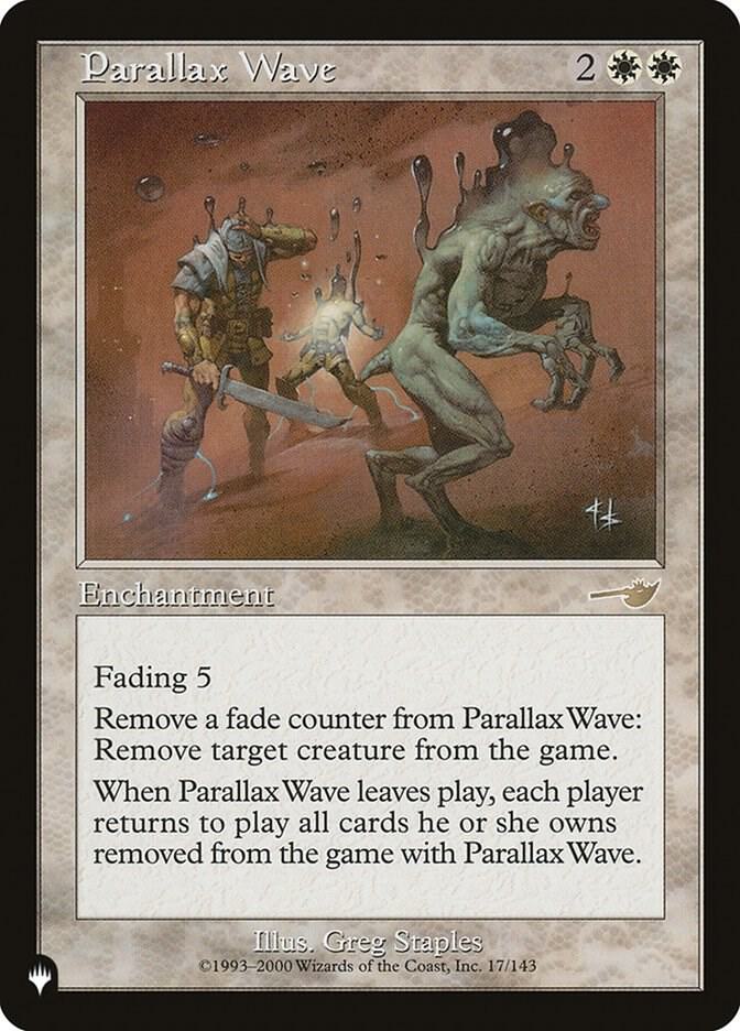 Parallax Wave 17/143 card from The List Reprints