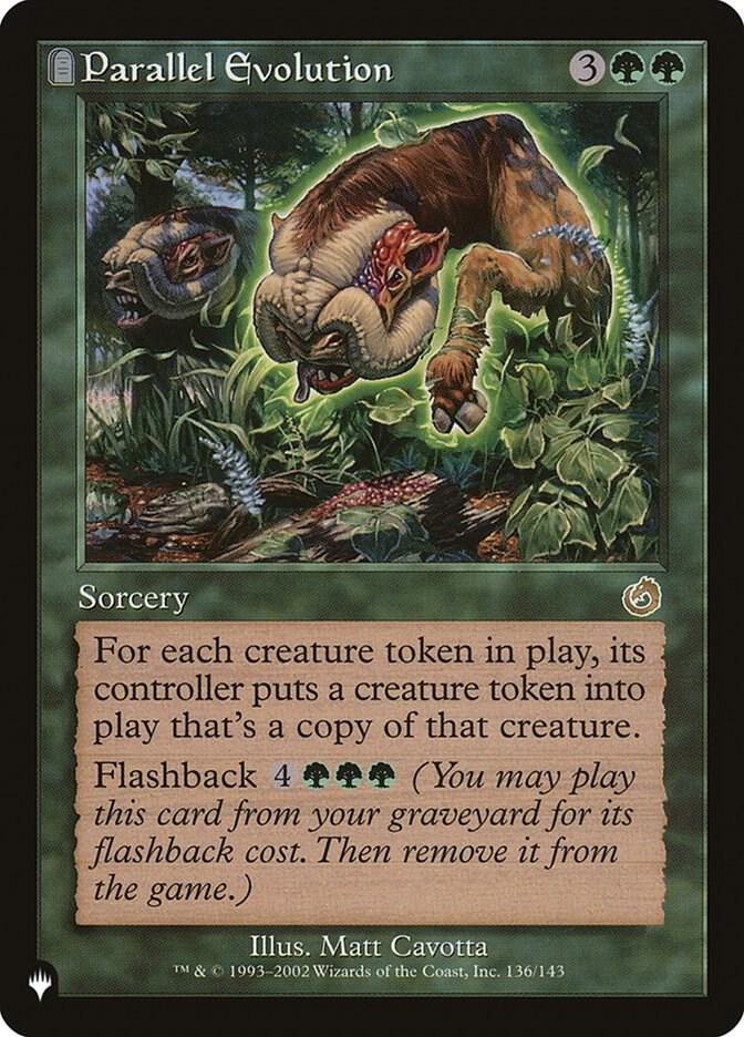 Parallel Evolution 136/143 card from The List Reprints
