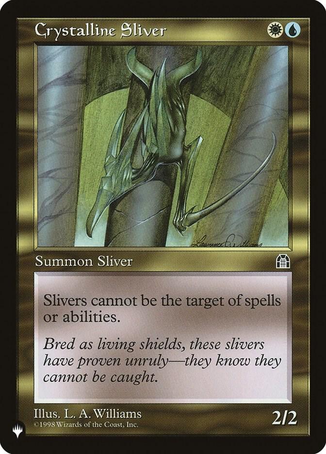 Crystalline Sliver card from The List Reprints