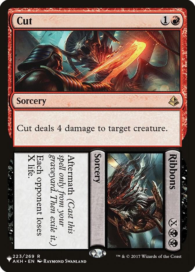 Cut // Ribbons 223/269 card from The List Reprints