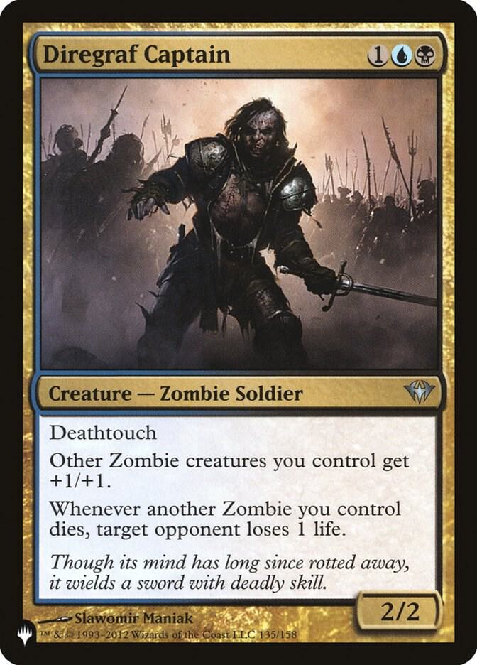 Diregraf Captain 135/158 card from The List Reprints