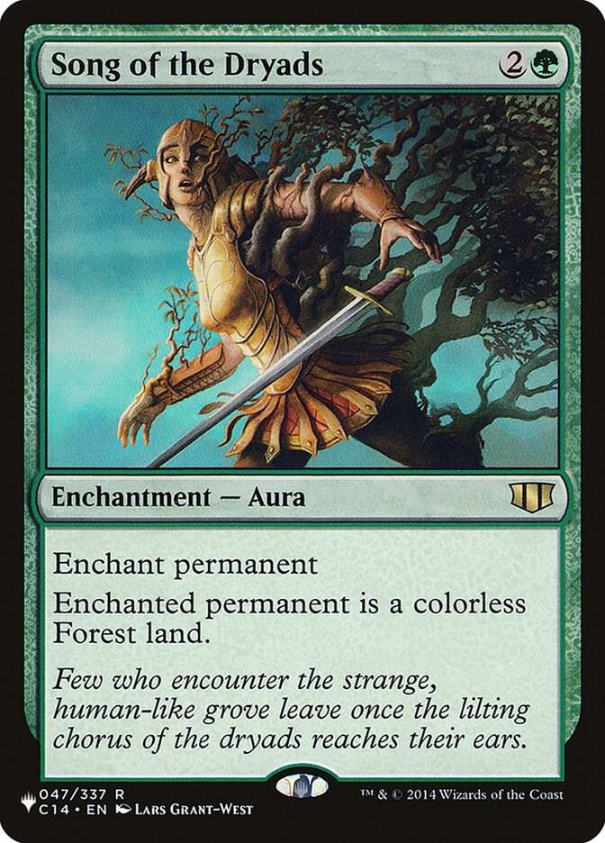 Song of the Dryads 047/337 card from The List Reprints
