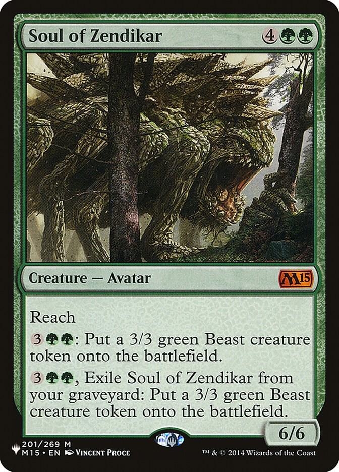 Soul of Zendikar 201/269 card from The List Reprints