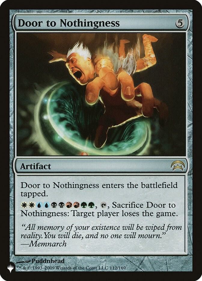 Door to Nothingness 112/169 card from The List Reprints